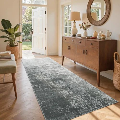 Miniatura 25 de Alfombra de pasillo lavable de 2 x 6 pies, antideslizante, de pelo bajo, alfombra de área de cocina, alfombra suave y larga para entrada, alfombra