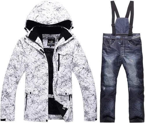 Miniatura 21 de HOTIAN Mens Ski Jackets Waterproof Snowsuits Insulated Outdoor Winter Coats