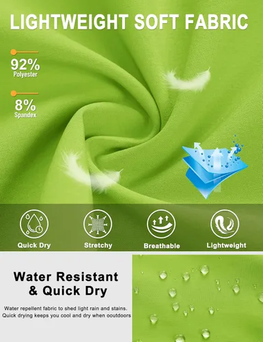 Miniatura 34 de TACVASEN Pantalones cortos deportivos para correr para hombre, 9 pulgadas, de secado rápido, pantalones cortos ligeros de verano, 3 bolsillos