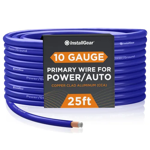 Miniatura 17 de InstallGear Cable de tierra de aluminio recubierto de cobre calibre 1/0 (25 pies) CAA - Cable principal automotriz, cable de alimentación y tierra