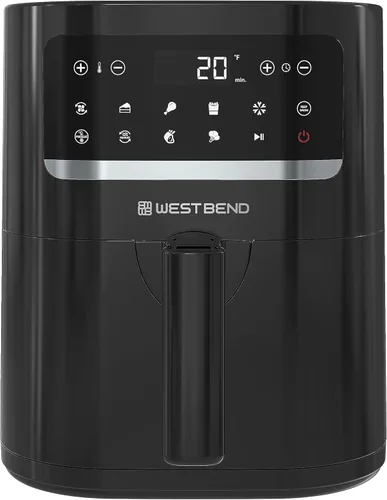 Miniatura 23 de West Bend Freidora de aire digital de 4.5 cuartos de galón, compacta con 12 preajustes, temperatura ajustable para comidas crujientes rápidas, cesta