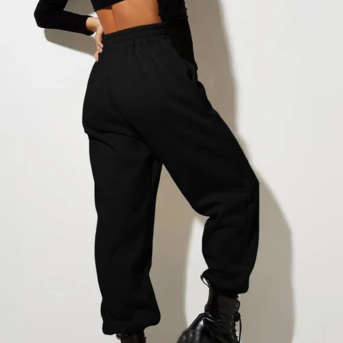 Miniatura 5 de Pantalones deportivos de cintura alta para mujer, ajuste holgado, pierna recta, ropa Y2K 2023 con bolsillos