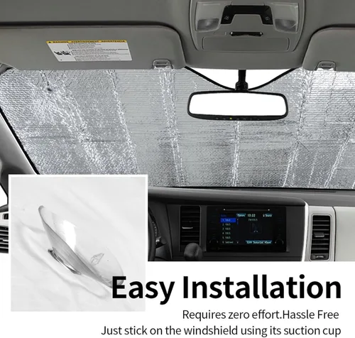 Miniatura 6 de Parasol plegable para parabrisas de automóvil de playa, visera solar para ventana delantera, cubierta de protección solar para automóvil, camión, 2