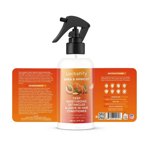 Miniatura 2 de Locsanity Mantequilla Capilar Suelta de Karité y Albaricoque, Natural, Acondicionadora e Hidratante - Fórmula para Fuerza y Crecimiento LOC