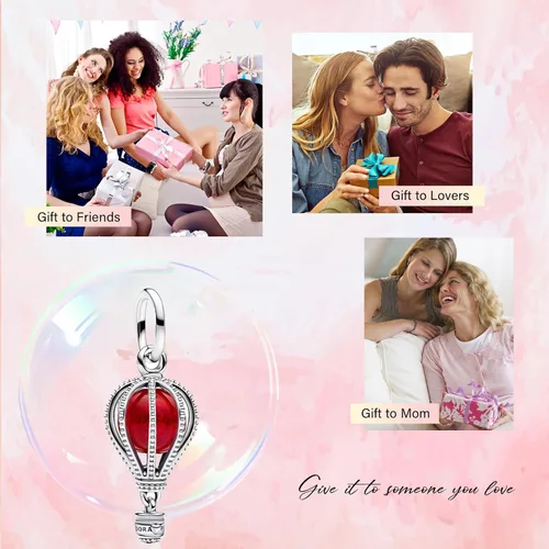Miniatura 66 de Amufer S925 Charms for Women, compatible with Pandora Bracelets and Necklaces, Jewelry Gift