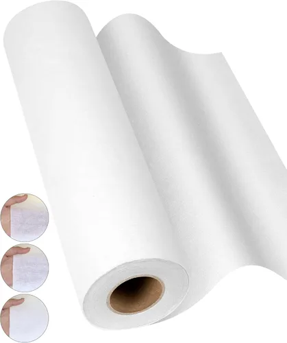 Miniatura 7 de PLANTIONAL Entretela Fusible de Algodón Tejido Termoadhesiva: 10.6 pulgadas X 10 yardas Blanco Peso Medio 100% Algodón Entretela de Una Cara