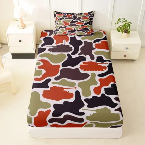Miniatura 58 de Erosebridal Camouflage Sheets for Boys Girls Game Console Fitted Sheet,3D Gamer Controller Kids Bedding Sets Army Camo Bed Sets Twin 2 Piece