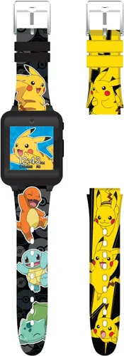 Miniatura 3 de Pokémon Interactive - Reloj inteligente para niños con pantalla táctil, correas intercambiables de Pikachu y Friends, cámara integrada, alarma
