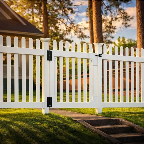 Miniatura 7 de Zippity Outdoor - Componentes totalmente americanos 1 panel + 1 poste, ZP19041, valla de vinilo sin excavación, fácil de instalar