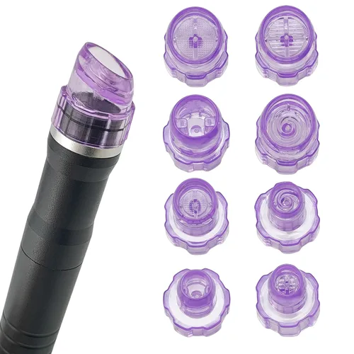 Miniatura 10 de Elitzia Cabezales de microderma de plástico, puntas faciales para pelar agua, cuidado facial, herramienta de limpieza de la piel, piezas de repuesto