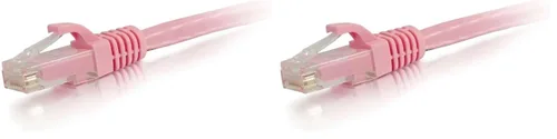 Miniatura 32 de C2G/Cables to Go 27872 Cable de red Ethernet cruzado Cat6 sin blindaje (UTP) sin enganche, amarillo (2,13 metros/7 pies)