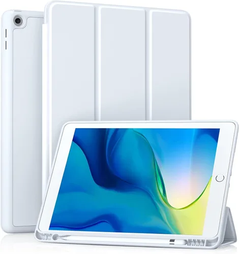 Miniatura 38 de Akkerds - Funda Compatible con iPad de 10.2 Pulgadas 2021/2020/2019, para iPad de 9ª/8ª/7ª Generación con Soporte para Lápiz, Funda Protectora