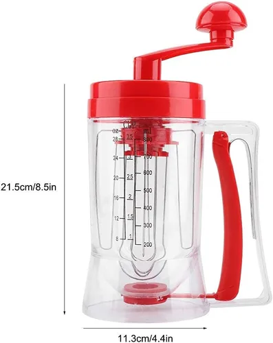 Miniatura 2 de Dispensador de masa, ABS manual de mano para panqueques magdalenas mezclador de masa dispensador licuadora máquina herramienta para hornear