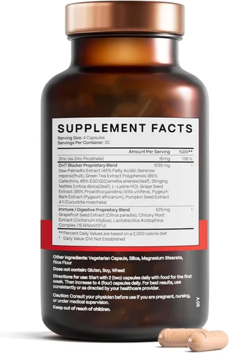 Miniatura 7 de DHT Blocker - Suplemento para el crecimiento del cabello para adelgazamiento genético para hombres y mujeres Aprobado* por la Asociación Americana