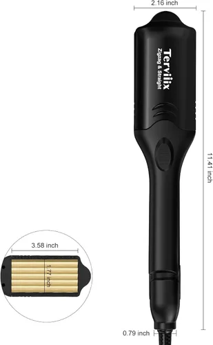 Miniatura 9 de Terviiix Rizadora de Cabello para Mujeres con 4 Placas Intercambiables, Rizadora para Cabello con Infusión de Queratina y Aceite de Argán, Rizadora