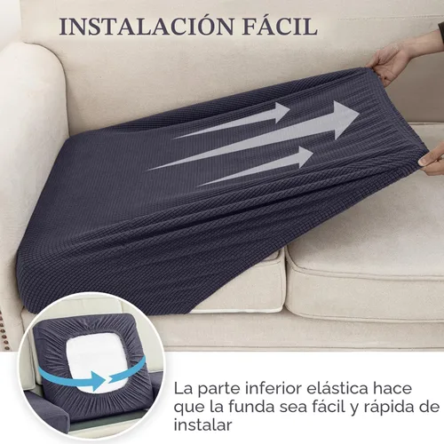 Miniatura 5 de LA MEACK - Fundas para cojines de sofá, funda para cojín de asiento, funda elástica para sofá, fundas separadas para sofá seccional, protector