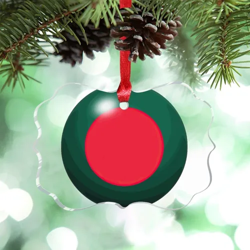 Miniatura 36 de Bandera de Cabo Verde, decoración para árbol de Navidad, bola 3D, recuerdo de la ciudad del país, adornos de Navidad personalizados, decoración