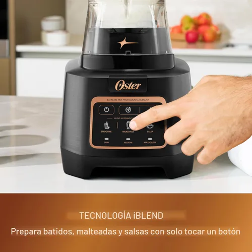 Miniatura 4 de Oster Extreme Mix Licuadora, Licuadora de Encimera de Alta Velocidad de 1500 Vatios con Jarra de 64oz y Programas Automáticos, Perfecta