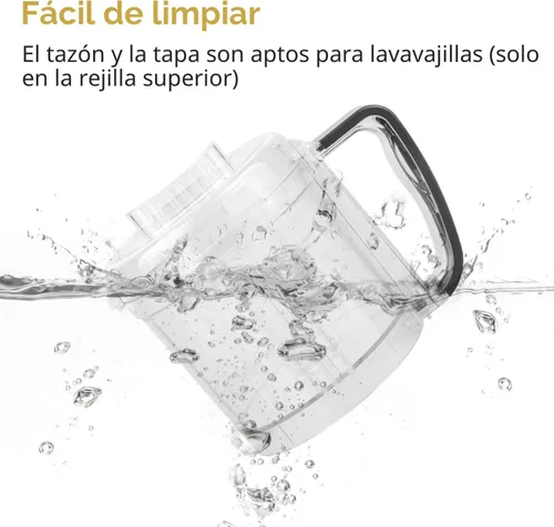 Miniatura 5 de La Reveuse Mini Procesador Eléctrico de Alimentos con 200 Vatios, Tazón de Preparación de 2 Tazas para Picar, Cortar, Moler, Mezclar, Puré