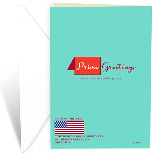 Miniatura 4 de Prime Greetings Tarjeta del día del padre, hecha en Estados Unidos, ecológica, tarjeta gruesa con sobre de primera calidad de 5 x 7.75 pulgadas