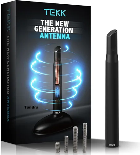 Miniatura 30 de Tekk - Antena corta para auto, diseñada para una recepción optimizada de FM/AM, 4.8 pulgadas