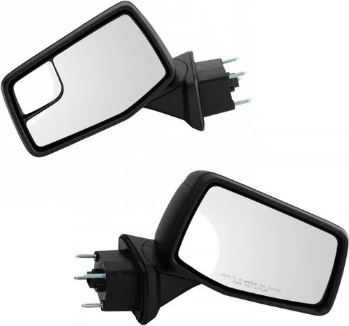 Miniatura 12 de TRQ Juego de conjunto de espejos laterales del conductor y del pasajero de 2 piezas con ajuste eléctrico, calefacción y memoria en negro Compatible