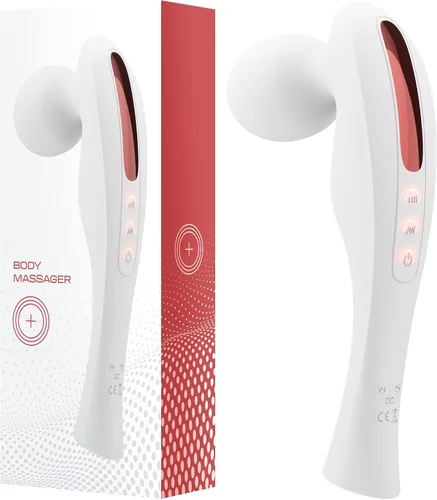 bed geek Potente masajeador corporal de mano para aliviar los tejidos profundos, relajar los músculos y aliviar el dolor con terapia de percusión