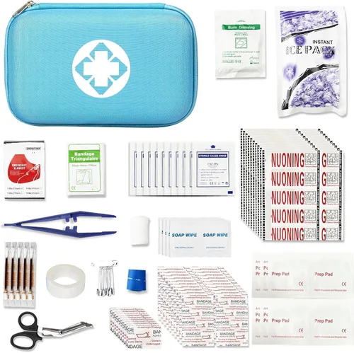Miniatura 2 de 276 PIEZAS Kit de Primeros Auxilios para Hogar, Auto, Camping, Senderismo, Suministros de Emergencia, Bolsa Compacta y Linda para la Escuela, al