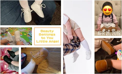Miniatura 6 de Zapatos para bebés y niñas, mocasines Oxford para recién nacidos, adorables zapatos de cuna para niños pequeños, zapatos de cuna para precaminantes