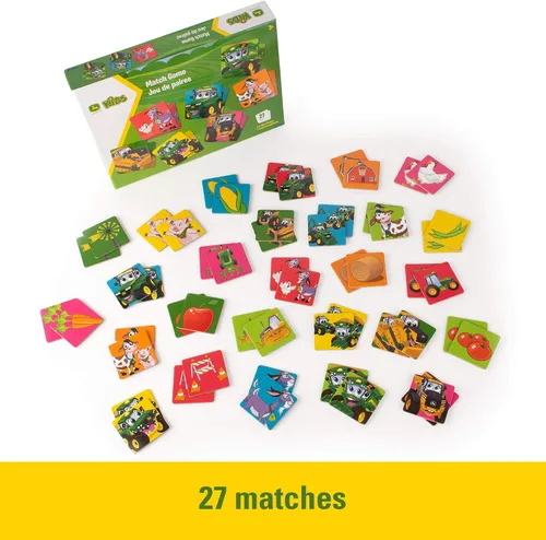 Miniatura 3 de John Deere Kids - Juego de memoria con temática de granja para niños pequeños y niños, juguetes John Deere, juegos preescolares y actividades