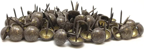 Miniatura 22 de DMSE – Tamaño mayorista 7/16" diámetro (0.433 in) hardware tapicería muebles decorativos Pulgar tachuelas clavos clavos 1000