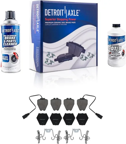 Miniatura 64 de Detroit Axle - Pastillas de Freno Delantero para Mercedes- Benz C230 C250 C300 SLK250, Pastillas de Freno Cerámica w/Reemplazo de Hardware