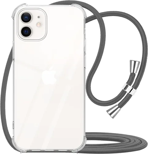 Miniatura 20 de Funda cruzada para iPhone SE 2/3, correa de cordón ajustable transparente para el cuello para mujer para iPhone 7/8, funda de teléfono TPU suave a
