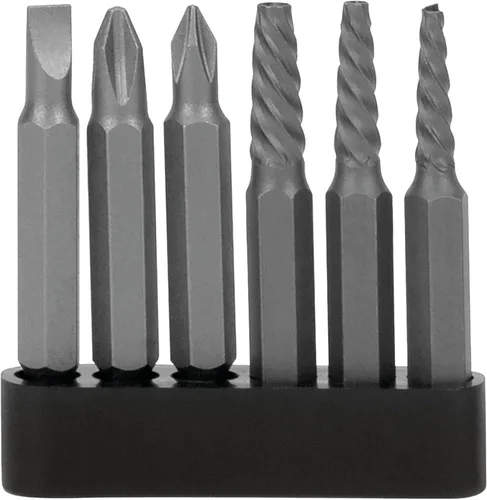 Miniatura 7 de Performance Tool Destornillador de impacto reversible manual W2504 de 1/2 pulgada - Cabeza plana 5/16 y 3/8 y puntas Phillips #2 y #3
