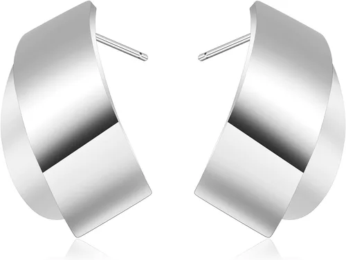 Miniatura 8 de KELMALL Aretes tipo argolla de oro de 14 quilates para mujer, hipoalergénicos, gruesos, redondos, no se deslustra, para orejas sensibles