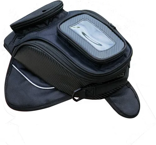 Miniatura 2 de Bolsa de tanque de imán fuerte para motocicleta, bolsa de navegación, almacenamiento portátil, pantalla táctil transparente, bolsa de almacenamiento