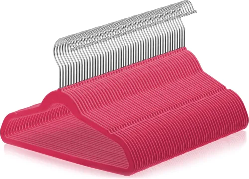 Miniatura 16 de Casafield 50 perchas de terciopelo para niños, tamaño de 14 pulgadas, color negro