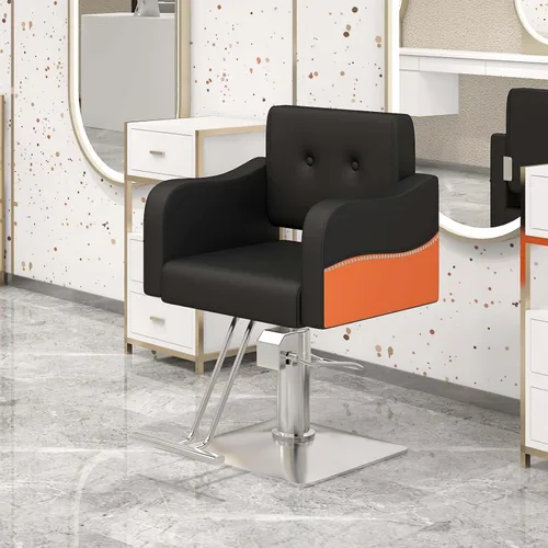 Miniatura 2 de Silla de peluquería, silla de peluquería para estilista, silla de peluquería giratoria de 360 grados, silla de bomba hidráulica de alta resistencia