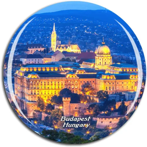 Hungría Castillo Buda Budapest imán para nevera 3D cristal turístico ciudad viaje recuerdo colección regalo fuerte refrigerador adhesivo
