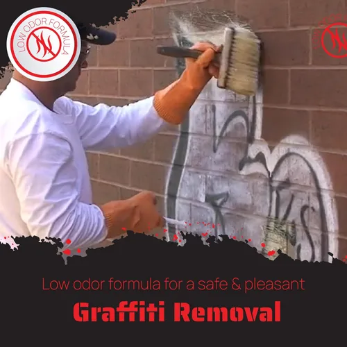 Miniatura 6 de Removedor de graffiti de mocos de elefante (1 galón) Fórmula biodegradable superior para la eliminación rápida de graffiti en superficies porosas