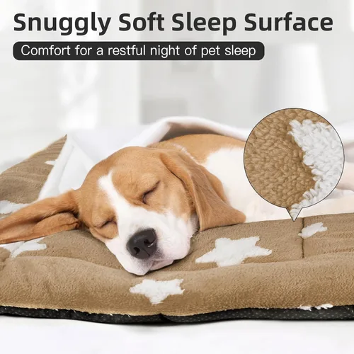 Miniatura 2 de Mora Pets Cama de Gato para Gatos de Interior Almohadilla Lavable para Jaula de Perro Bonita Alfombrilla de Cama de Perro con Estrella para Perros