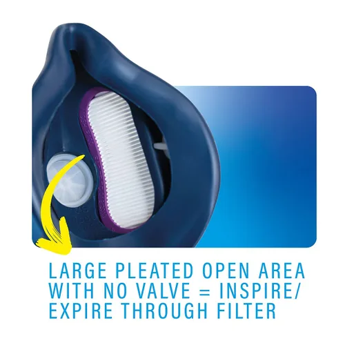 Miniatura 4 de GVS ELIPSE P100 - Respirador elastomérico de media máscara con control de fuente para profesionales de la salud con filtros reemplazables