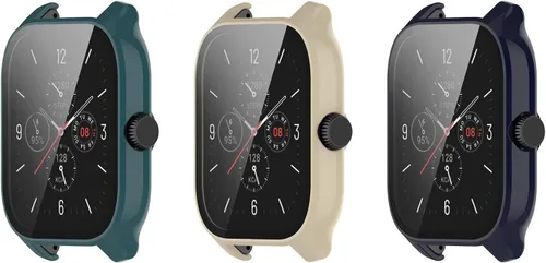 Miniatura 10 de FitTurn Funda protectora de pantalla compatible con el reloj Amazfit GTS 4, a prueba de golpes, protector delgado, protector de parachoques delgado