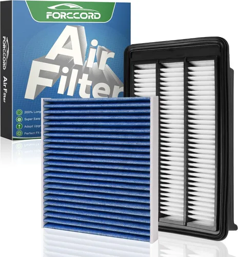 Kit de filtro de aire de motor y de cabina Forccord Compatible con Honda Civic 1.5L 2016 2017 2018 2019 2020 2021 Filtro de cabina de carbón