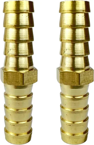 Miniatura 12 de 2 unids latón manguera de latón empalmador empalmador de 1 pulgada manguera de púas Unión Euqal acoplador de púas redondo adaptador de unión por CX