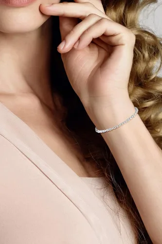 Miniatura 3 de Miabella Pulsera bizantina cuadrada maciza de plata de ley 925 italiana de 0.118 in para hombres y mujeres, 925 hecha a mano en Italia, Plata