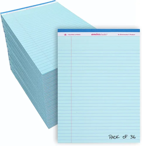 Miniatura 25 de ROARING SPRING Enviroshades - Bloc de notas de colores reciclados, paquete de 3, 40 hojas, 8.5 x 11.75 pulgadas, el paquete incluye 1 de cada