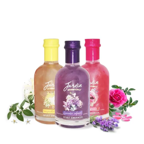 Miniatura 18 de Jardin - Set de regalo - Mezcladores de cóctel de alta calidad - Jarabes sin azúcar - Potenciador de espíritu brillante para cócteles y cócteles