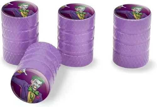 Miniatura 10 de GRAPHICS & MORE Batman Joker Carácter Llanta Llanta Llanta Aluminio Válvula Stem Caps