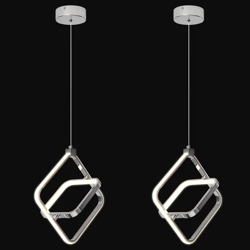 Miniatura 22 de Lámpara LED moderna con anillo dorado, lámpara colgante de 4000 K, regulable en altura ajustable, iluminación colgante para comedor, cocina, isla